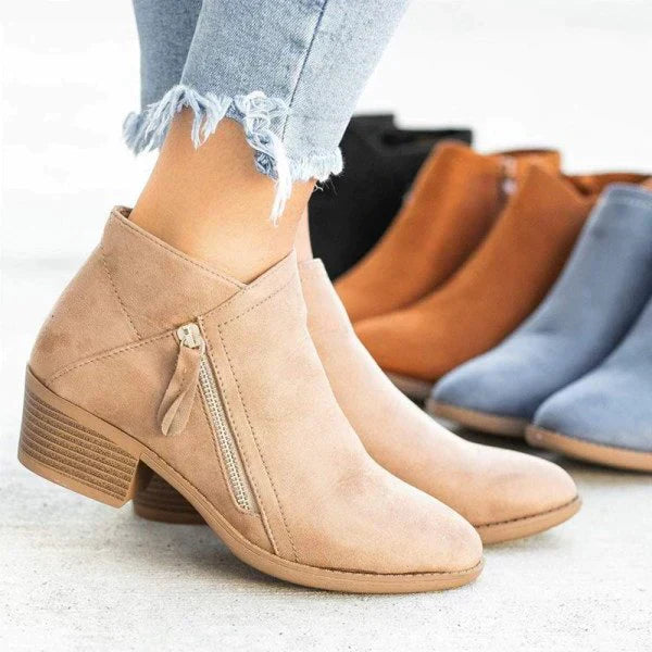 Alexandra | Comfortable zipped boots