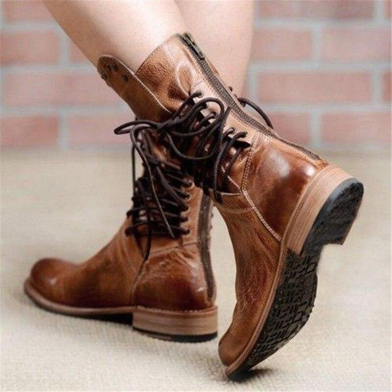 Thea | Leather boots with laces
