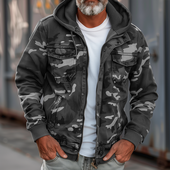 Kyle | Jacket with Camouflage Print