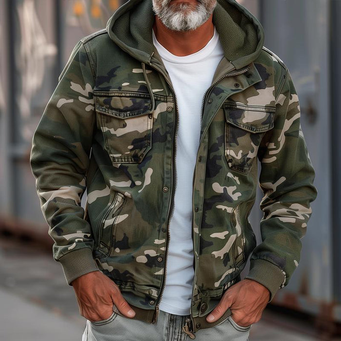 Kyle | Jacket with Camouflage Print