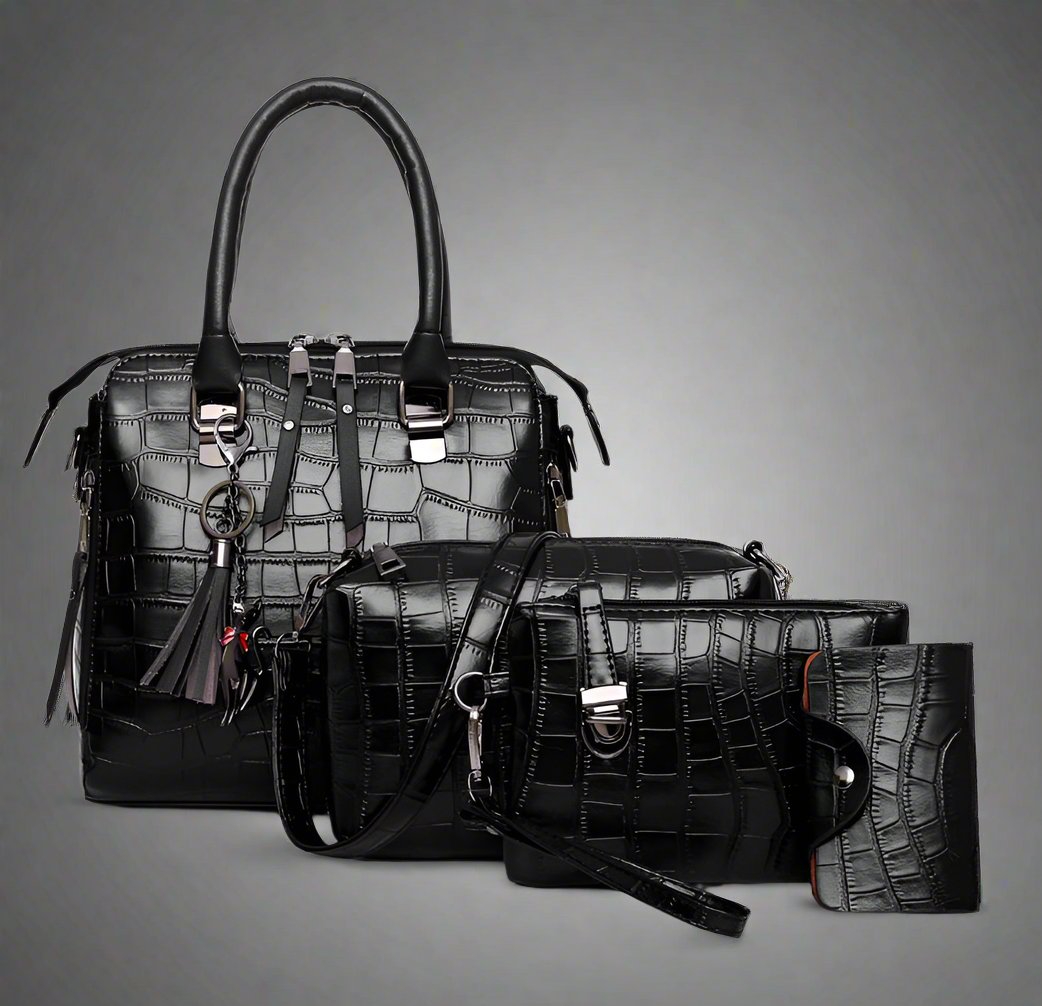 Kimberly | 4-piece modern leather bag set