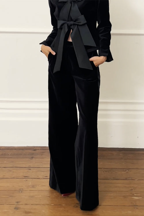 Verity | Elegant Velvet Bow-Knot Set