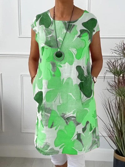 Courtney | Light dress with butterfly print