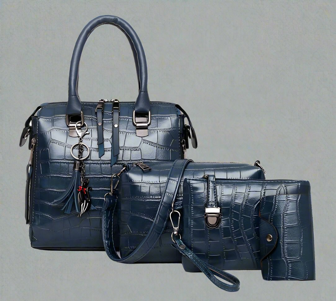Kimberly | 4-piece modern leather bag set