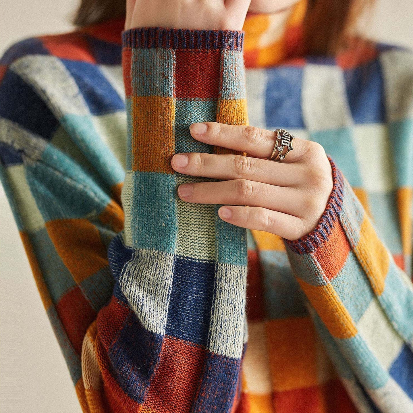 Camilla | Checkered Cozy Sweater