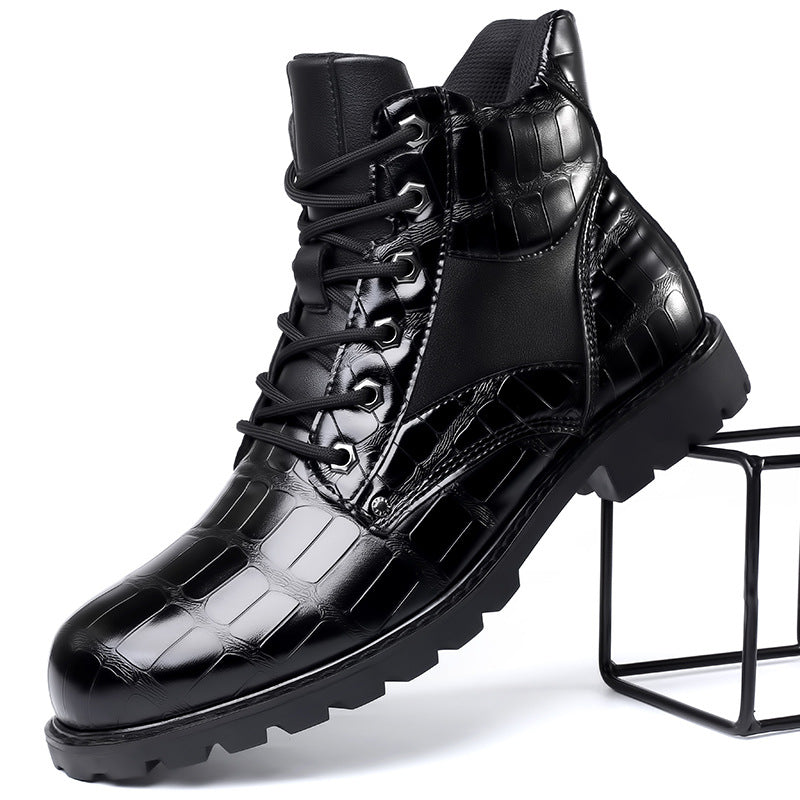 Paul | Leather Croco Boots