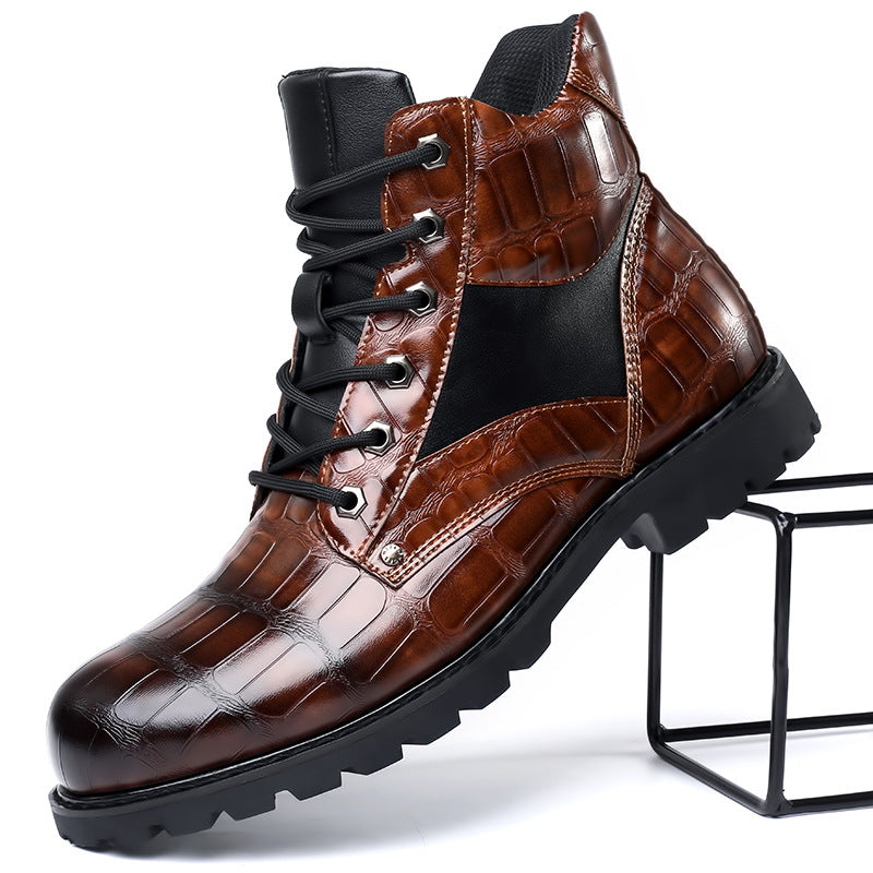 Paul | Leather Croco Boots