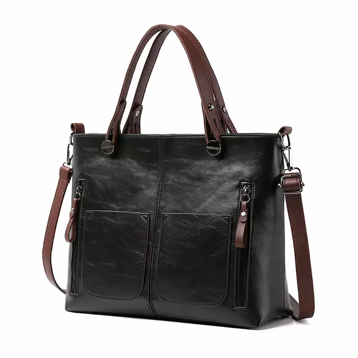 Leah | Leather shoulder bag in vintage style