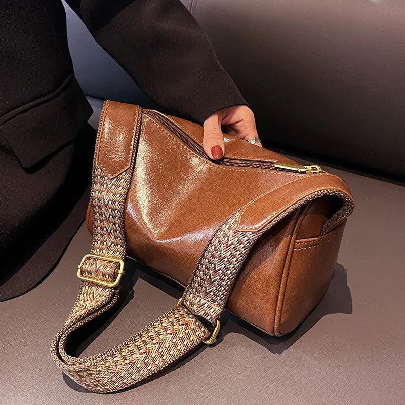 Madeline | Vintage Leather Crossbody Bag