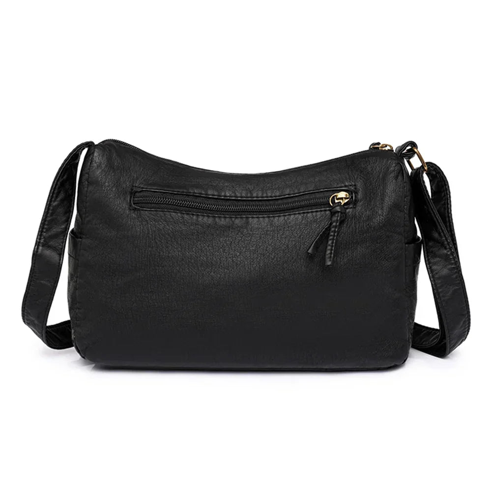 Maggie | Vintage leather shoulder bag with multiple compartments