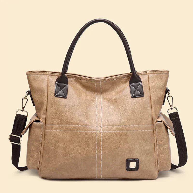 Mia | Large leather tote bag