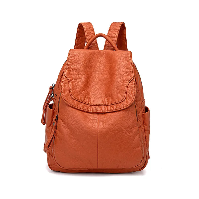 Matilda | Backpack in washed leather