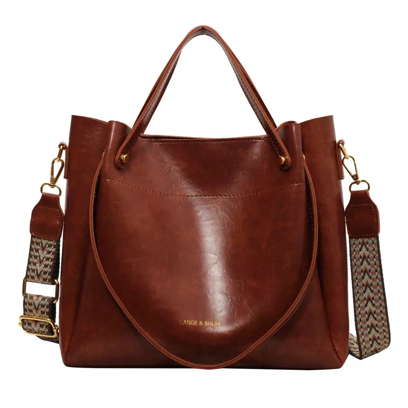 Maria | Elegant leather bag with two straps