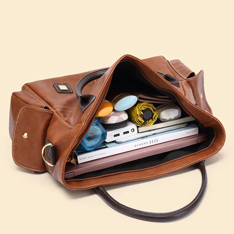 Mia | Large leather tote bag