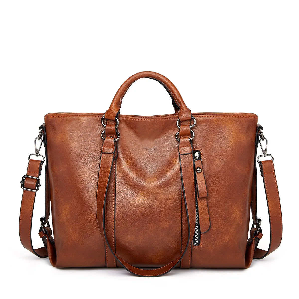 Madison | Leather shoulder bag with large capacity