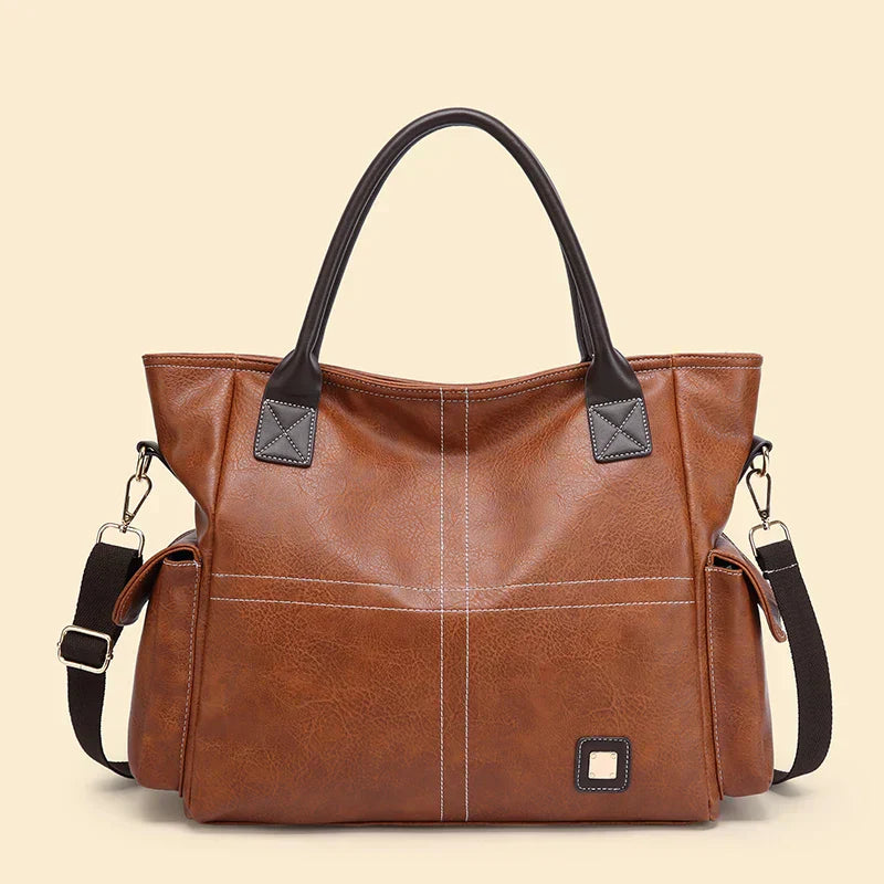 Mia | Large leather tote bag