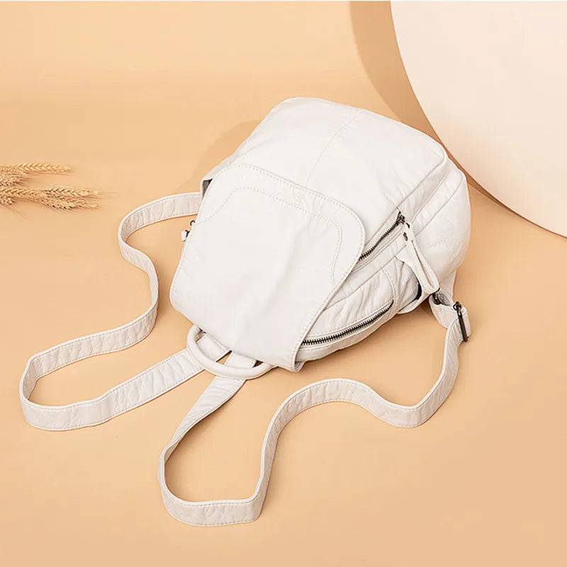 Matilda | Backpack in washed leather