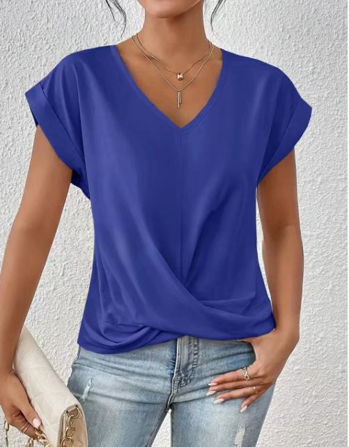 Athena | Casual Heart-Neck T-Shirt