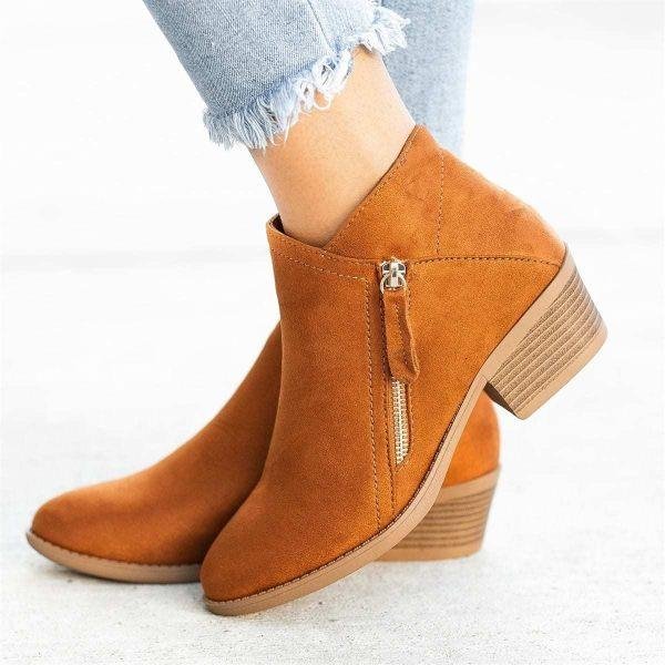 Alexandra | Comfortable zipped boots