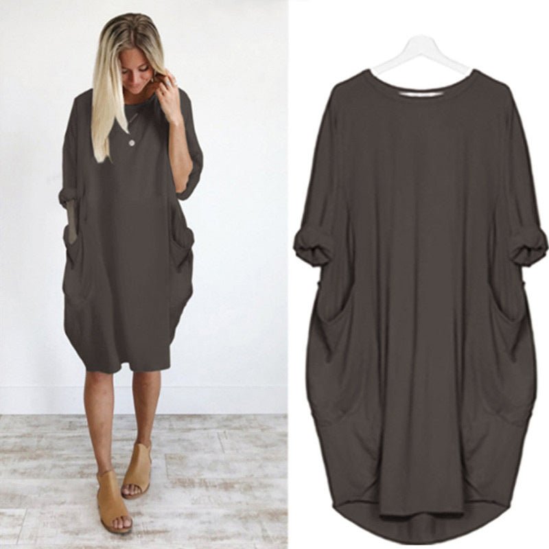 Davina | Women's Dress with Pockets (1+1 Free)