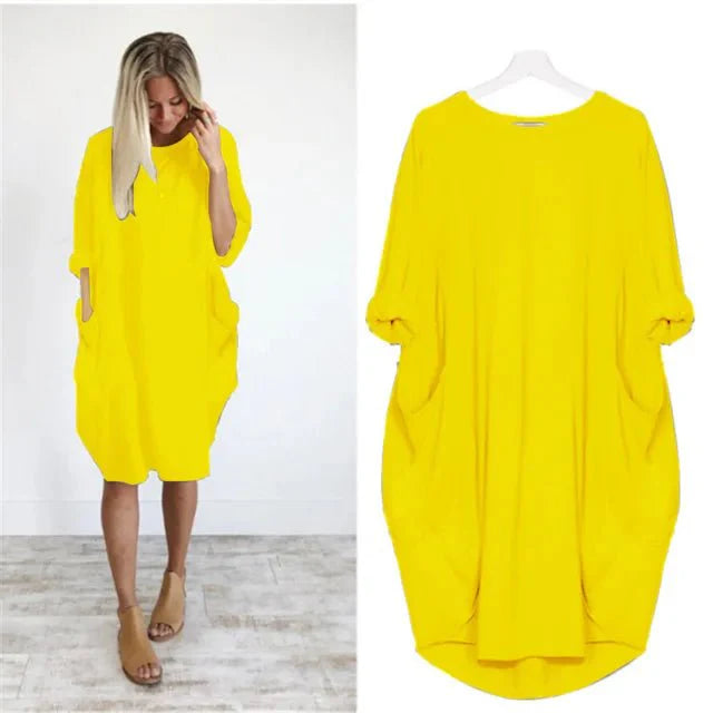 Davina | Women's Dress with Pockets (1+1 Free)
