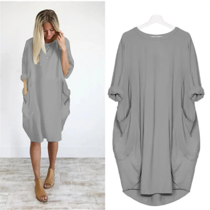 Davina | Women's Dress with Pockets (1+1 Free)