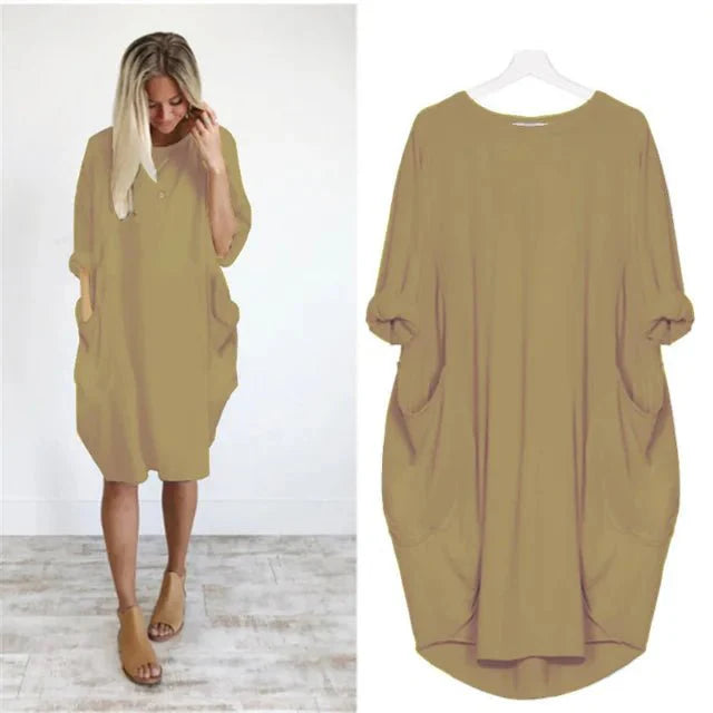 Davina | Women's Dress with Pockets (1+1 Free)