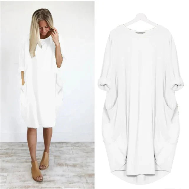 Davina | Women's Dress with Pockets (1+1 Free)