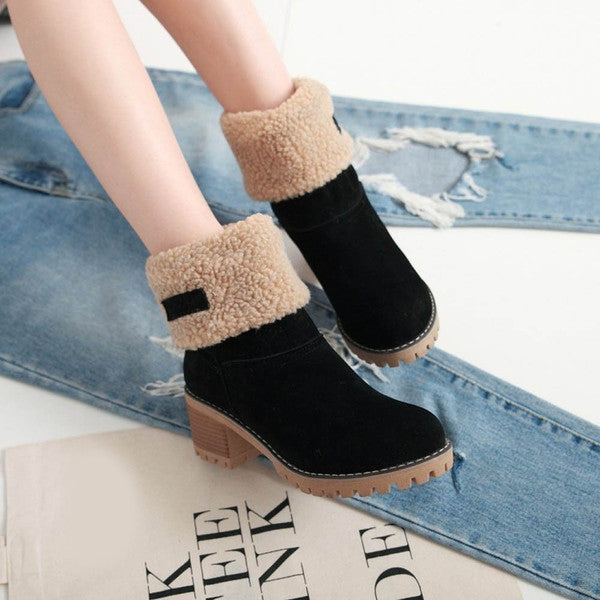 Lacey | Stylish warm leather winter boots