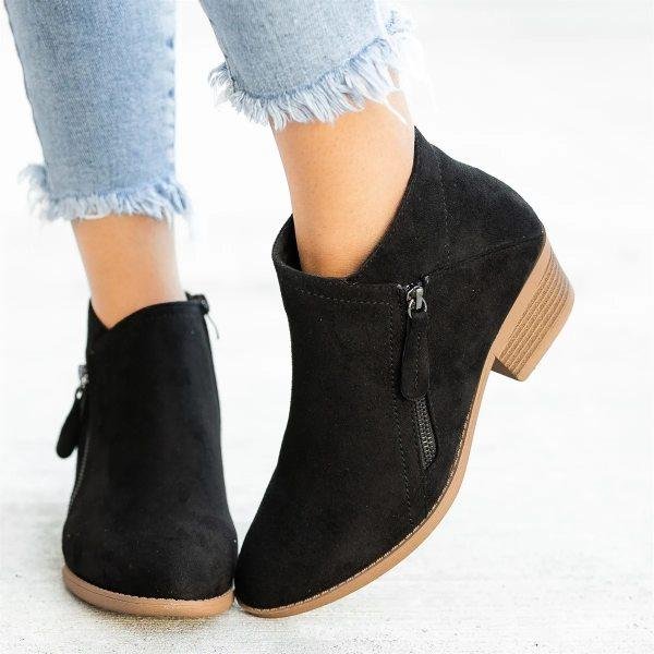 Alexandra | Comfortable zipped boots