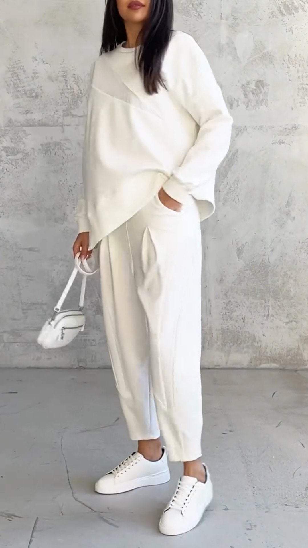 Naomi | Two-piece set with round neckline and long sleeves