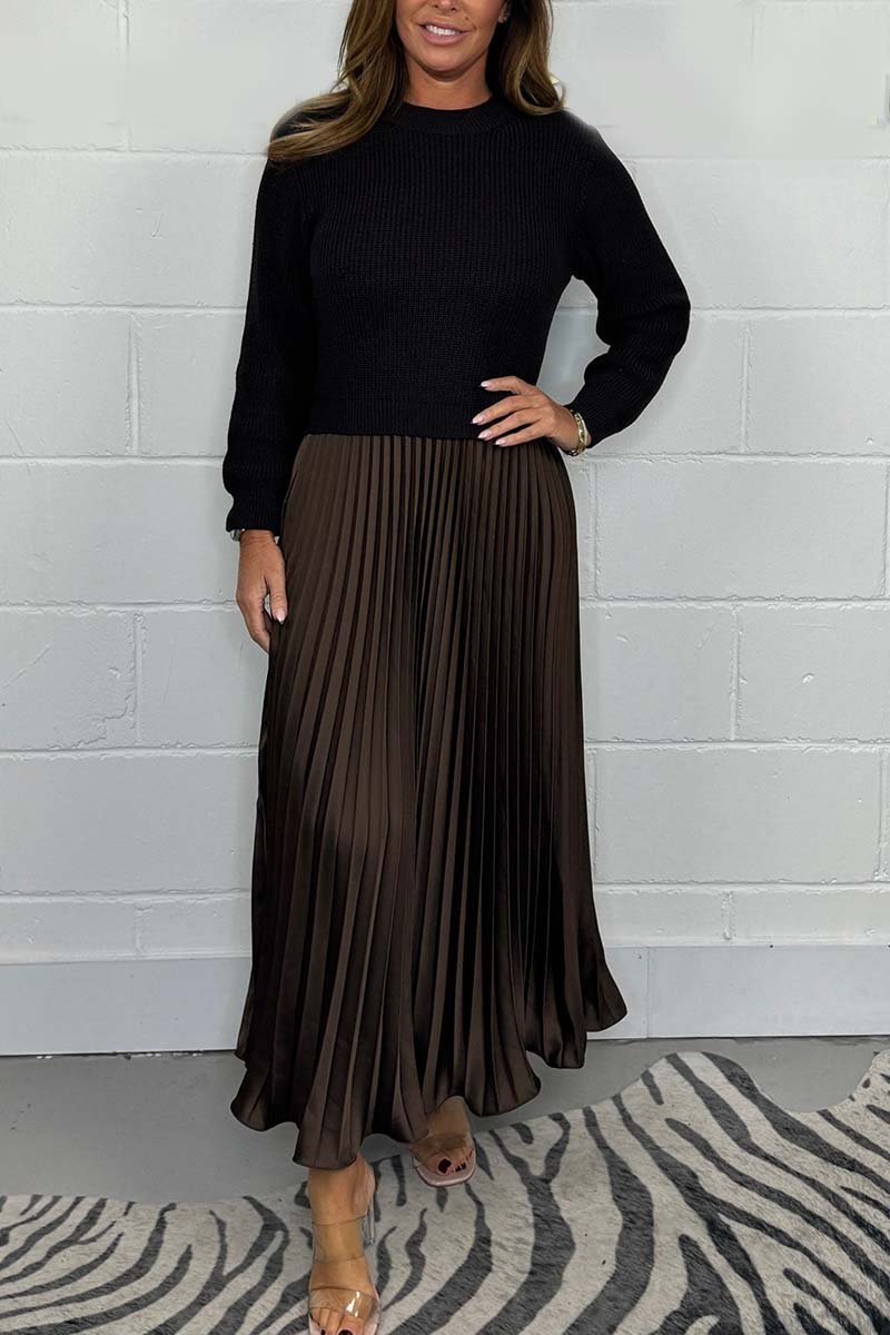Ella | Unique winter dress with skirt detail