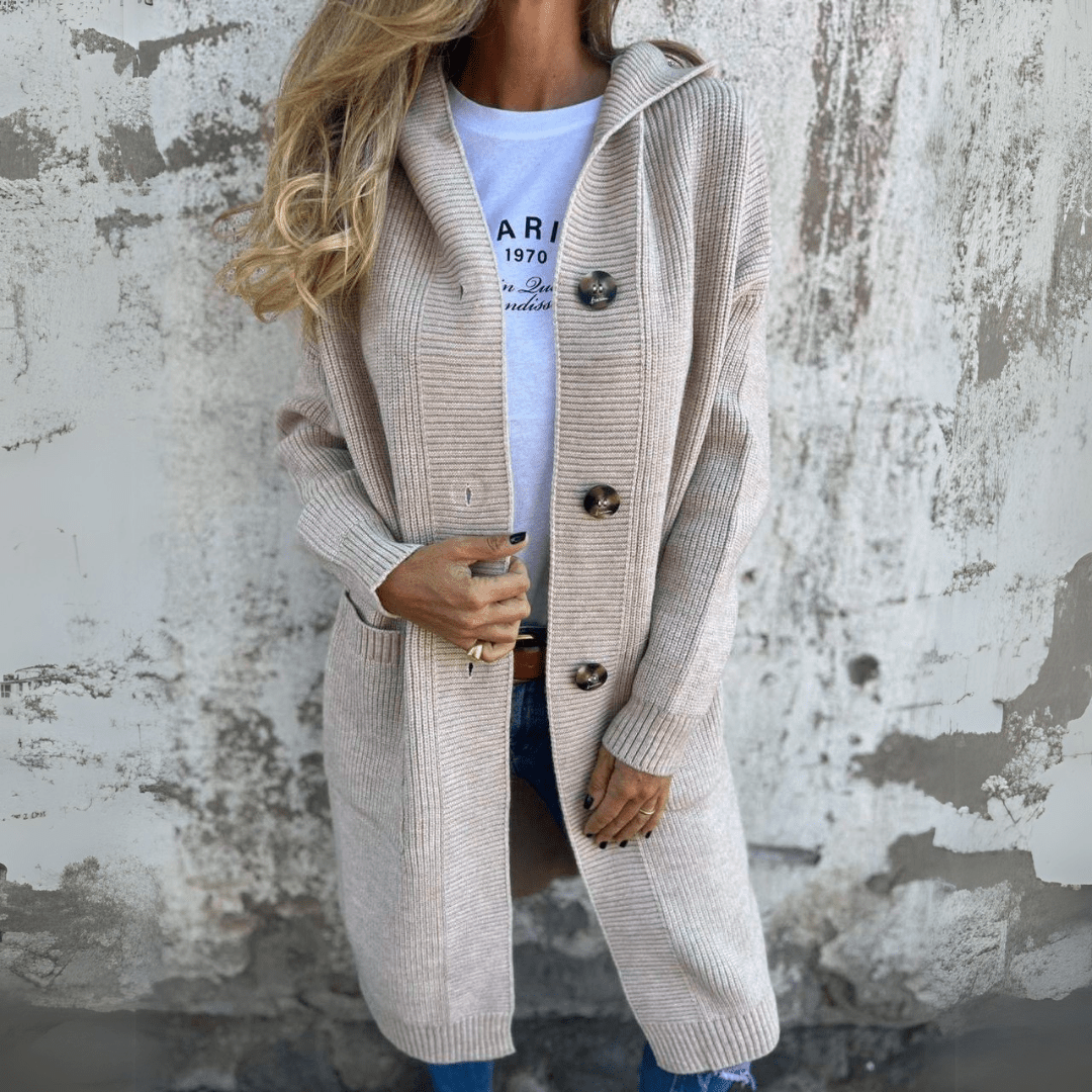 Flora | Elegant long women’s cardigan
