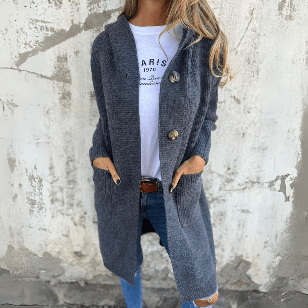 Flora | Elegant long women’s cardigan