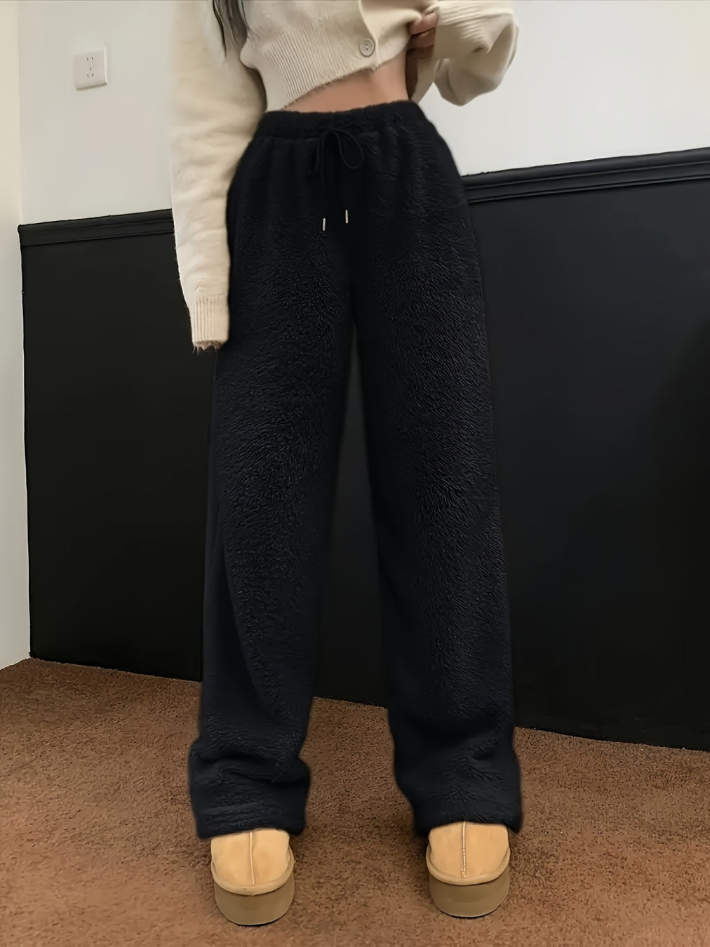 Vienna | Ultra-fleece wide trousers