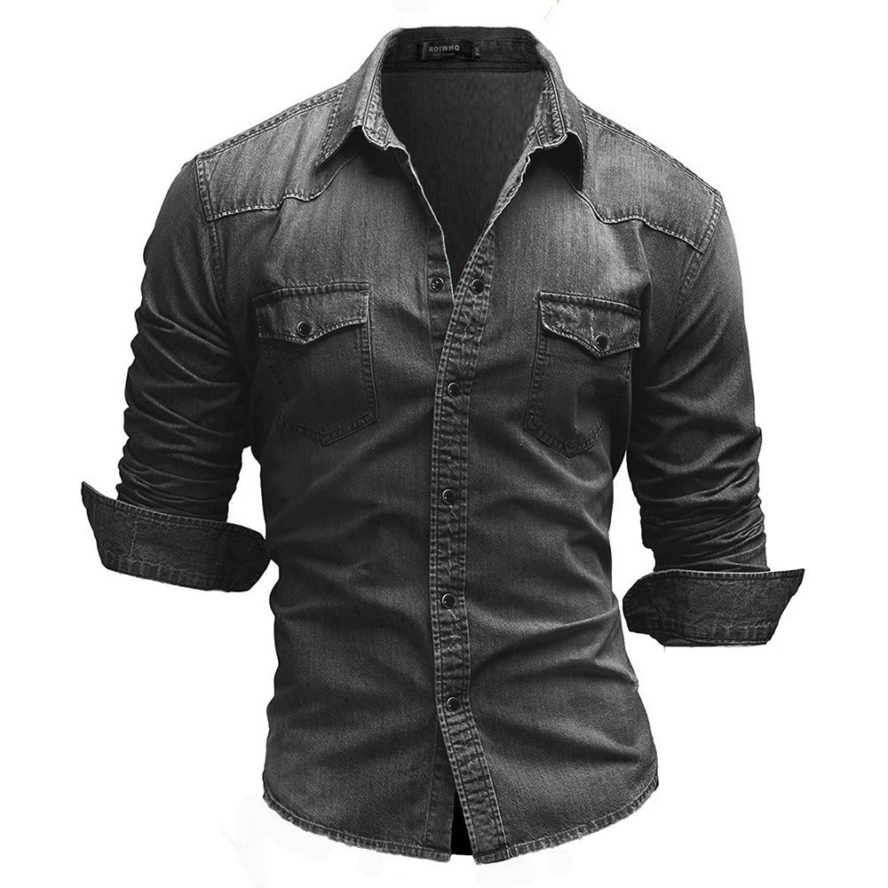 Evan | Stylish denim blouse