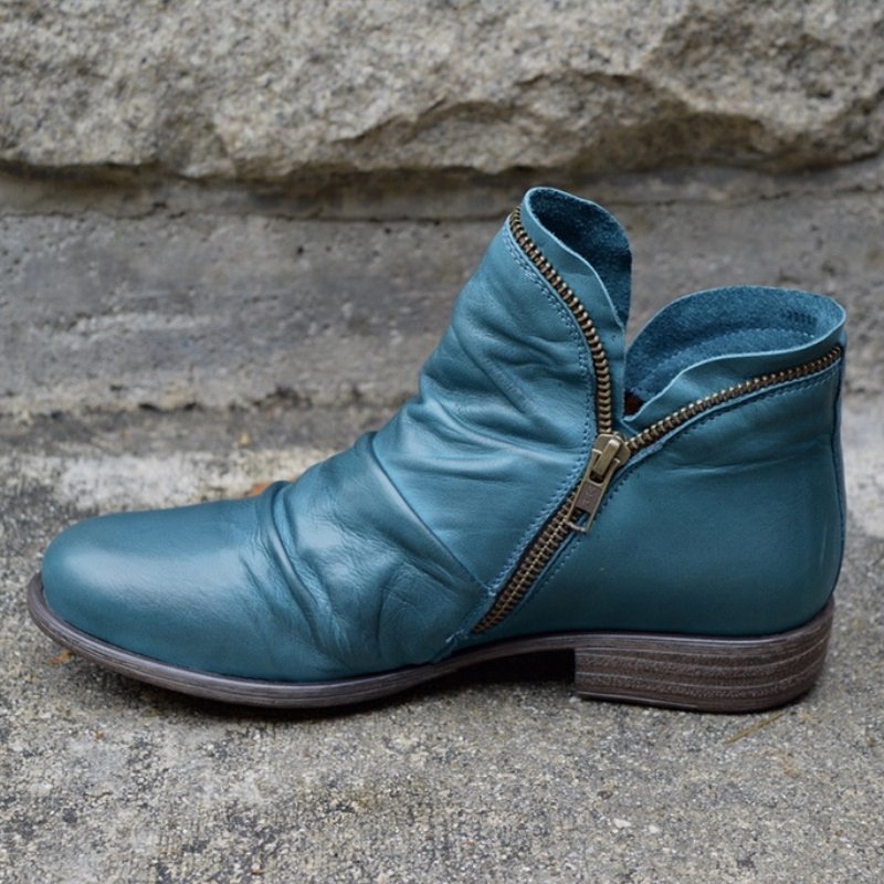 Zoe | Orthopaedic leather boots with zip closure