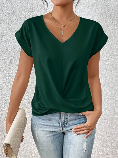 Athena | Casual Heart-Neck T-Shirt