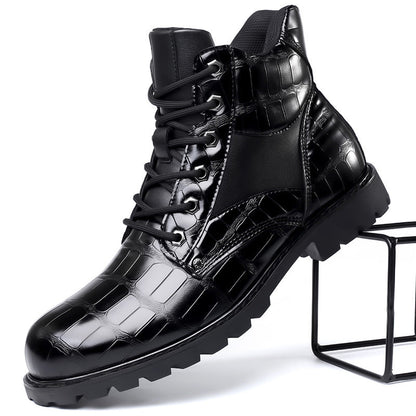 Paul | Leather Croco Boots