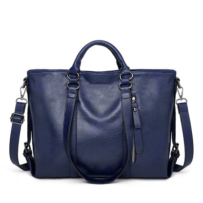 Madison | Leather shoulder bag with large capacity