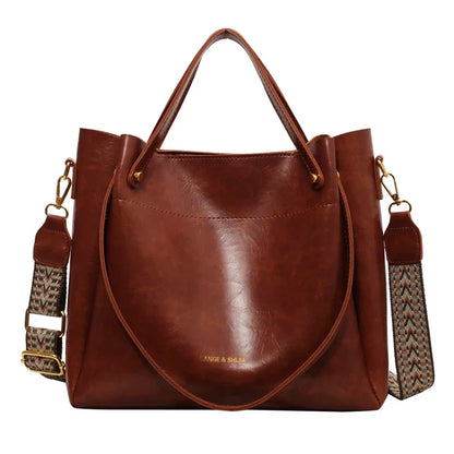 Maria | Elegant leather bag with two straps