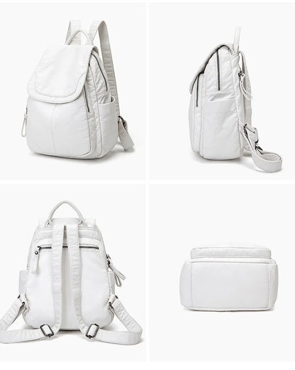 Matilda | Backpack in washed leather