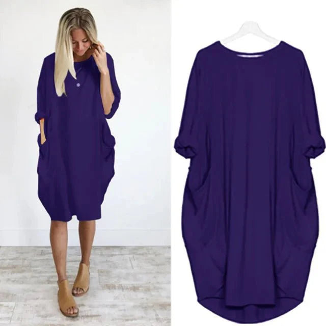 Davina | Women's Dress with Pockets (1+1 Free)