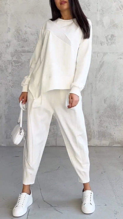 Naomi | Two-piece set with round neckline and long sleeves