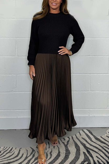 Ella | Unique winter dress with skirt detail
