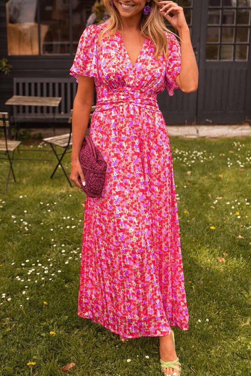 Joanie | Elegant maxi dress with V-neck