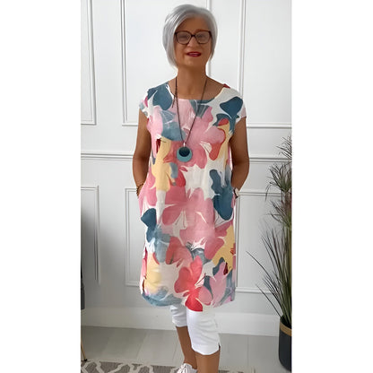 Courtney | Light dress with butterfly print