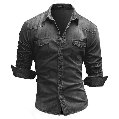 Evan | Stylish denim blouse